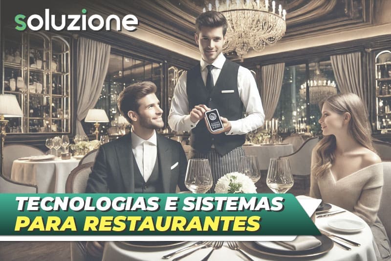 Tecnologia para Restaurantes - Imagem de garçom fazendo a cobrança de clientes