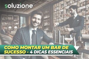 4 dicas de como montar um bar de sucesso - Imagem de barman e empresário em um bar de sucesso