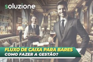 Controle de Fluxo de Caixa para bares - Imagem de empresário e barman em bar moderno