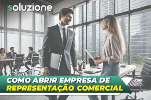 Como abrir uma empresa de representação comercial - Imagem de um representante comercial conversando com sua cliente