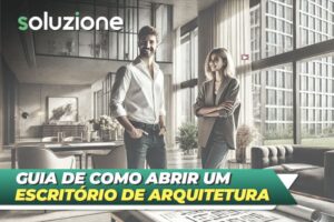 Como Abrir um Escritório de Arquitetura - Imagem de arquitetos em sala de apartamento de luxo com projeto arquitetônico