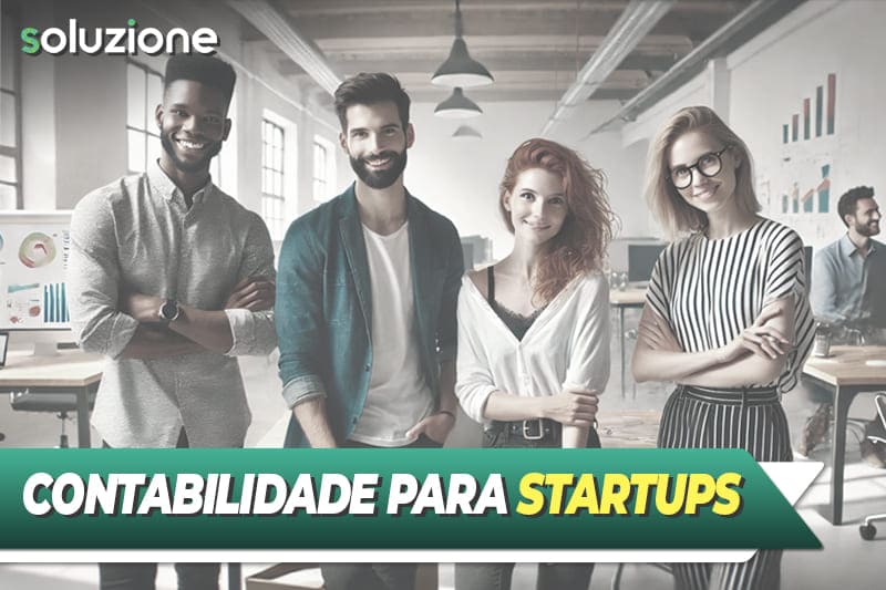 Contabilidade para startups - Imagem de jovens empresários após montar uma startup