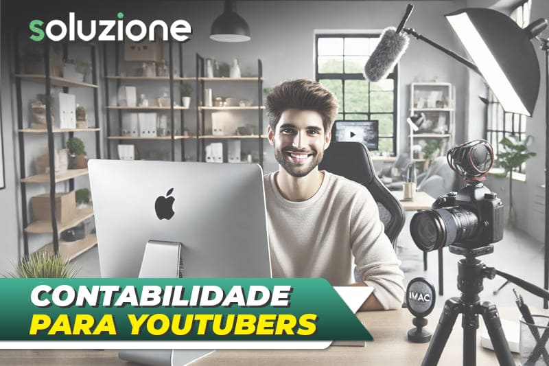 Contabilidade para youtubers - Imagem de um youtuber gravando vídeo para canal do Youtube