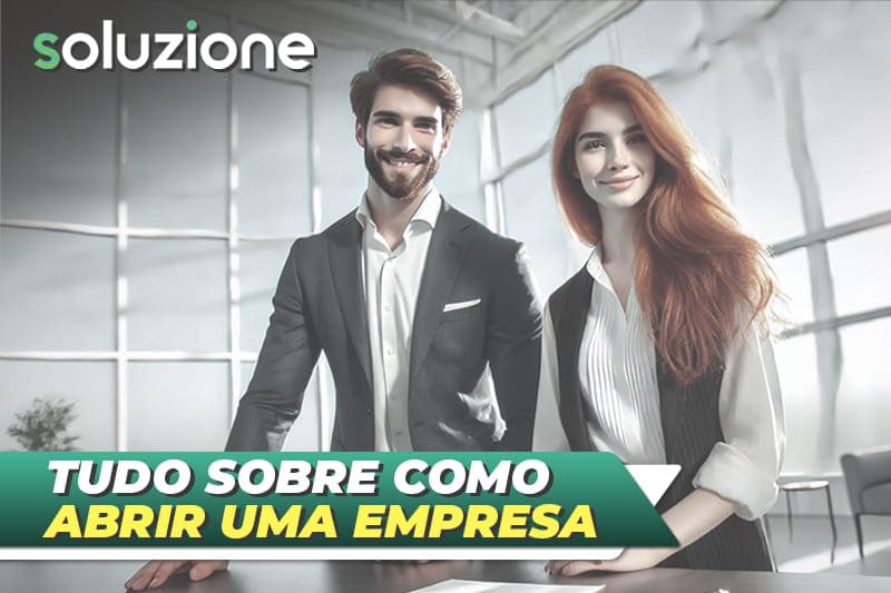 Como abrir uma empresa - Imagem de um empresário e uma contadora fazendo a abertura da empresa