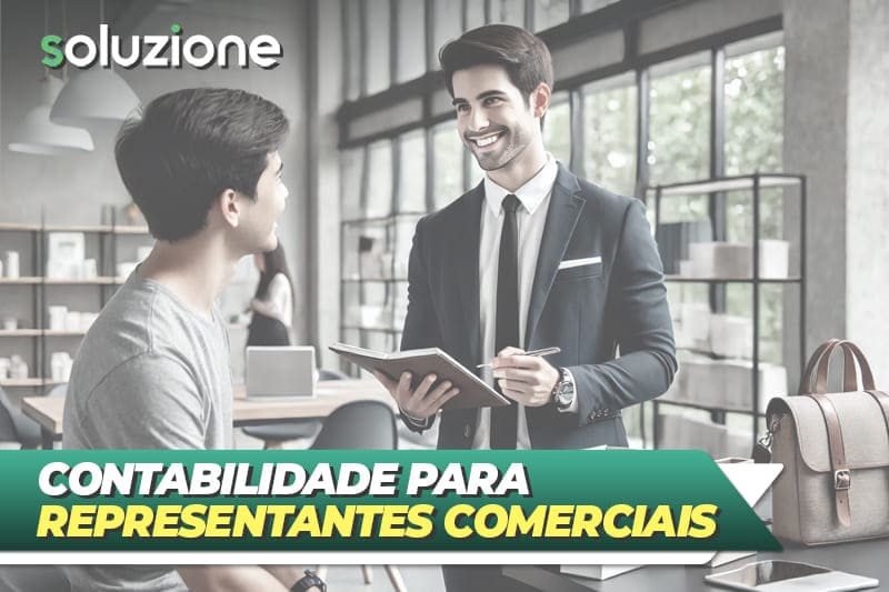 Contabilidade para representantes comerciais - Imagem de representan comercial e seu cliente