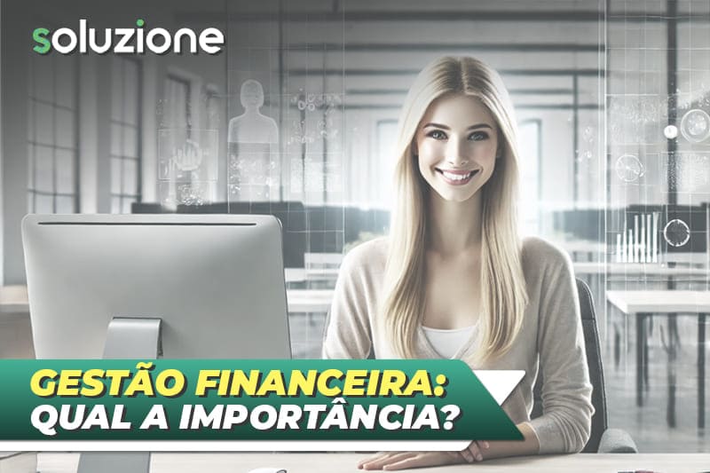 Gestão financeira empresarial - Imagem de empresária fazer a gestão das finanças da sua empresa