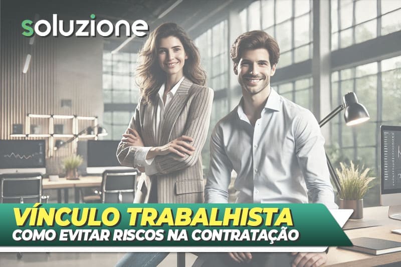 Vínculo empregatício - Como contratar e evitar riscos trabalhistas - Imagem de empresários contratando funcionário CLT